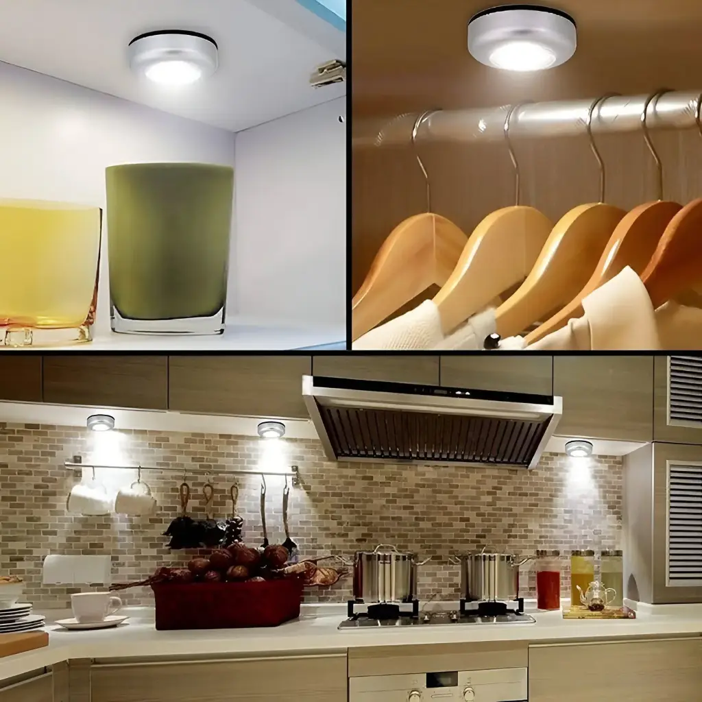 LED Battery - Powered Wireless Lamp (Pack of 2)