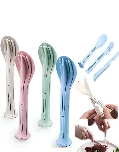 3 in 1 Reusable Spoon (Pack of 2)