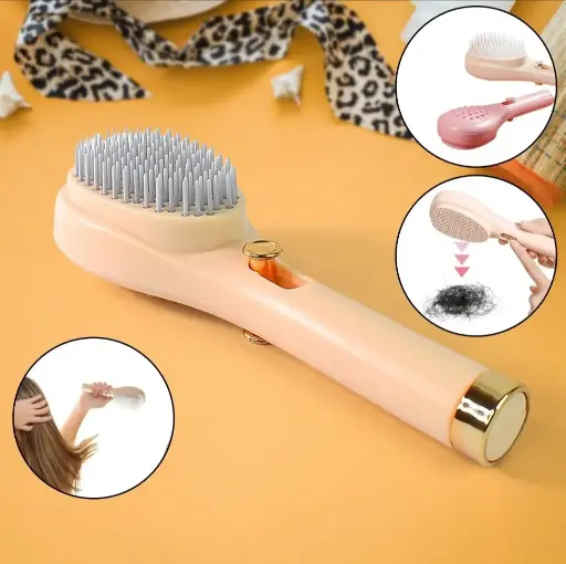 Self Cleaning Hair Brush, Massage Comb 