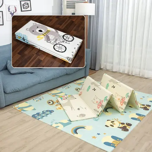 Baby Crawling Mat Large Soft Thick Baby Mat, Water-Proof Reversible Toxic Free (197x176 cm)